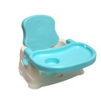 Cadeirinha alimentação portáil baby booster azul dobravel