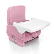 Cadeirinha Alimentação Refeição Bebe Portátil Dobrável Compacta Baixa Infantil Cake Rosa