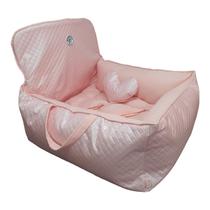 Cadeirinha Assento Auto Carro Para Cão Gato 20kg Rosa