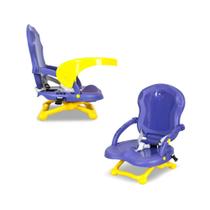 Cadeirinha Assento Booster Bebê Cadeira de Refeição Alimentacão 6 a 36 Meses Até 15 Kg Ajuste Altura De Mesa Dobravel Compacta Com Bandeja