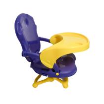 Cadeirinha Assento Booster Bebê Cadeira de Refeição Alimentacão 6 a 36 Meses Até 15 Kg Ajuste Altura De Mesa Dobravel Compacta Com Bandeja