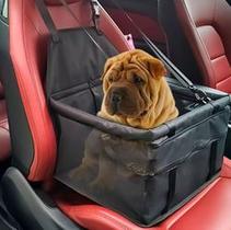 Cadeirinha Assento Pet para Carro - Preto - Segurança e Conforto para seu Pet em Viagens!