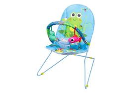 Cadeirinha Bebe Descanso VibratÓria Musical Lite Aqua Azul AtÉ 11kg
