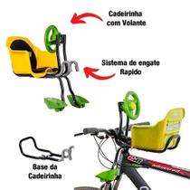 Cadeirinha Bicicleta Frontal Flexbike Dianteira Volante