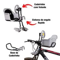 Cadeirinha Bicicleta Frontal Flexbike Dianteira Volante