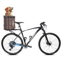 Cadeirinha Big Bike Dog com Bagageiro Altmayer Marrom AL-410 + AL-247