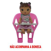 Cadeirinha Boneca Baby P/ Bicicleta Infantil Alive Rosa Bco