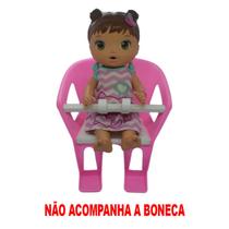 Cadeirinha Boneca Baby P/ Bicicleta Infantil Alive Rosa Bco