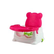 Cadeirinha Booster de Refeição Portátil Ursinho para Bebê até 15Kg Rosa Multmaxx