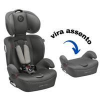 Cadeirinha Cadeira Assento 2 em 1 De Bebê Para Carro Infantil 9 a 36 Kg Isofix Cinza Litet
