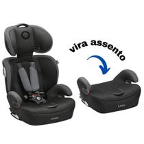 Cadeirinha Cadeira Assento 2 em 1 De Bebê Para Carro Infantil 9 a 36 Kg Isofix Cinza Litet