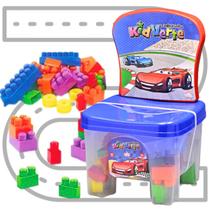 Cadeirinha Com Blocos De Montar 28 Peças Infantil Cadeira Didática Dos Carros Educativo Brinquedos