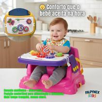 Cadeirinha De Alimentação Didática Infantil Com Cinto Refeição Para Bebê Assento Bandeja Removível