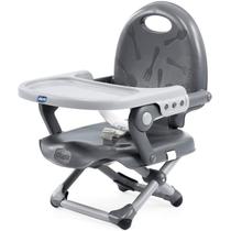 Cadeirinha De Alimentação Para Bebê Portátil Chicco Pocket Snack Cadeira Refeição Assento de Elevação Infantil 15kg Cinza Dark Gray