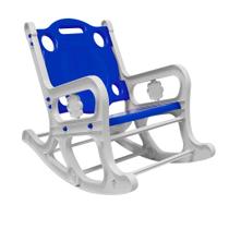 Cadeirinha de Balanço Brinquedo Infantil Criança Cadeira Kid Estilo Vovó Plástico Azul - TYJR