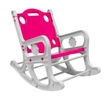 Cadeirinha de Balanço Brinquedo Infantil Criança Cadeira Kid Estilo Vovó Plástico Rosa