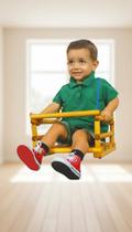 Cadeirinha de Balanço Infantil Madeira com Corda Nylon Cadeirinha de Balanço Infantil Madeira com Corda Nylon