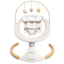 Cadeirinha de balanço para bebê Jool Baby Nova Nature com brinquedos de madeira e Bluetooth
