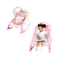 Cadeirinha de Bebê Descanso Balanço Musical Vibratória Repouso Cinto 5 Pontos Brinquedos Até 18 kg Repouseira Vibra e Toca Ajustável Portátil Bouncer - Baby Style