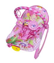 Cadeirinha De Bebê Dupla Função Com Móbile Musical E Vibratório New Rocker Rosa - Color Baby