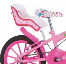 Cadeirinha de Boneca para Bicicleta (Branco/Rosa)