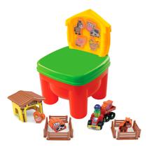 Cadeirinha de Brinquedo Infantil Fazendinha - Wp Connect - Dismat