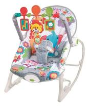 Cadeirinha de Descanso Balanço Vibratoria Com Musica Bebe Conforto Cinza