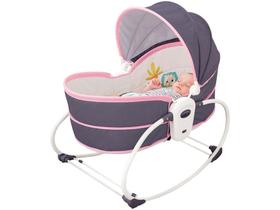 Cadeirinha de Descanso Mastela Reclinável - Vibratória com Móbile Moisés 5 em 1 até 18kg