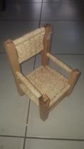 Cadeirinha de palha mini