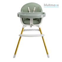 Cadeirinha de Refeição Premium Multmaxx Dobrável e Ajustável até 15Kgs Verde