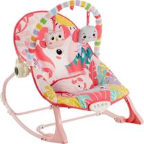 Cadeirinha descanso Smile vibratória com Ruído Branco para o bebê - Unicórnio