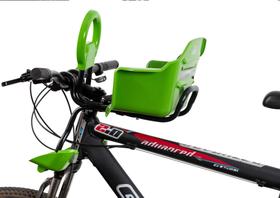 Cadeirinha dianteira flexbike para bicicleta 29 para carregar crianca verde