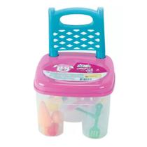 Cadeirinha Divertida Cadeira Com Kit Cozinha 15 Peças - Homeplay