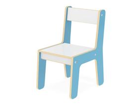 Cadeirinha Infantil Cadeira em Madeira MDF Azul Junges 981