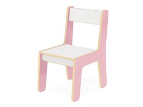 Cadeirinha Infantil Cadeira em Madeira MDF Rosa Junges 980