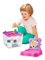 Cadeirinha Menina Rosa Mesinha Didática - Samba Toys Cadeirinha Menina Rosa Mesinha Didática - Samba Toys