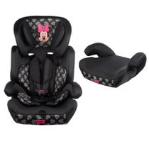Cadeirinha Minnie Cadeira De Bebê Para Auto Carro 9 a 36kg g1g2g3 Infantil Preta Cinto Regulável Styll Baby