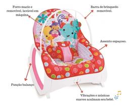 Cadeirinha Musical De Balanço/descanso Vibratória até 18kg Color Baby Safari