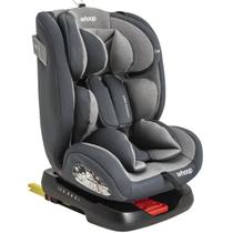 Cadeirinha Para Auto Isofix Top Tether Kiddo Whoop 360 0-36kg Reclinável Cinza Melange Grafite Cadeira Passeio Carro Bebê Infantil Base Giratória