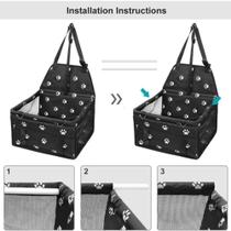 Cadeirinha Pet Assento Cadeira Carro Cao Gato Cachorro Passeio Transporte Com Bolso Dobravel