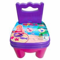 Cadeirinha Praia World Blocks Menina C/ Acessórios Cadeirinha Praia World Blocks Menina C/ Acessórios