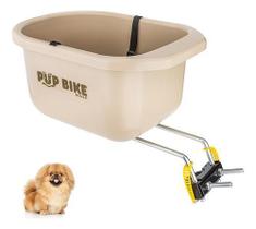 Cadeirinha Pup Cesto Bike Para Cães Cavalier King Até 15kg