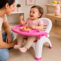Cadeirinha Rosa Alimentacao Infantil Bebe Suporte Cadeira Cadeirinha Rosa Alimentacao Infantil Bebe Suporte Cadeira