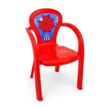Cadeirinha Vermelha Infantil Cadeira Decorada Teia Usual