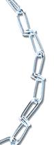 Cadena Koch 4/0 Doble Bucle 30,5 m Galvanizada en Zinc
