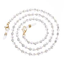 Cadena para gafas y lanyard para mascarilla con cuentas de cristal humlbird