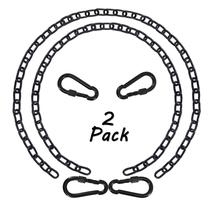 Cadena para Silla Hamaca JACNITAD 44 cm Paquete de 2 con 4 Mosquetones 300 kg