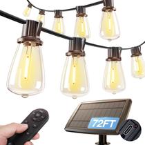 Cadenas de Luces Solares addlon 22m Impermeables con Control Remoto y USB