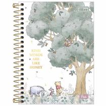 Caderneta 1/8 Espiral Pooh 80 Folhas Tilibra