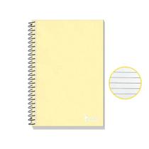 Caderneta 1/8 Tamoio Espiral 64Fls Amarelo Pastel C/5 Caderneta 1/8 Tamoio Espiral 64Fls Amarelo Pastel C/5